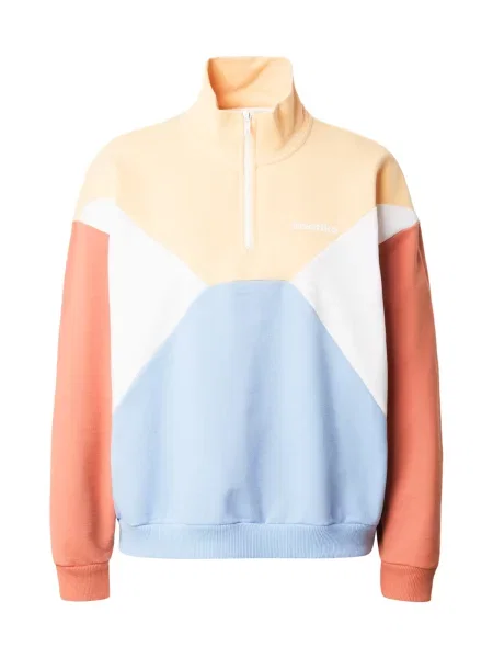 Kaotiko Majica ANNETA svetlo modra / limona / mandarina bela