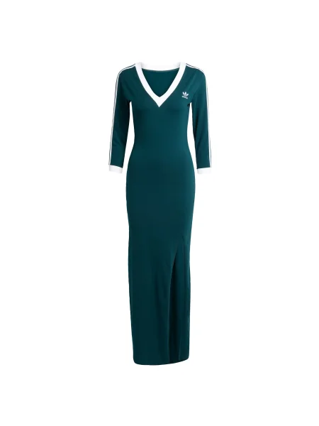 ADIDAS ORIGINALS Obleka Adicolor Classics smaragd bela