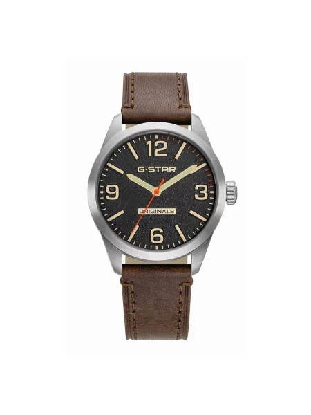 G-STAR Analogové hodinky Watch Originals' hnědá