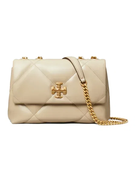 Torebka Tory Burch skórzana szara