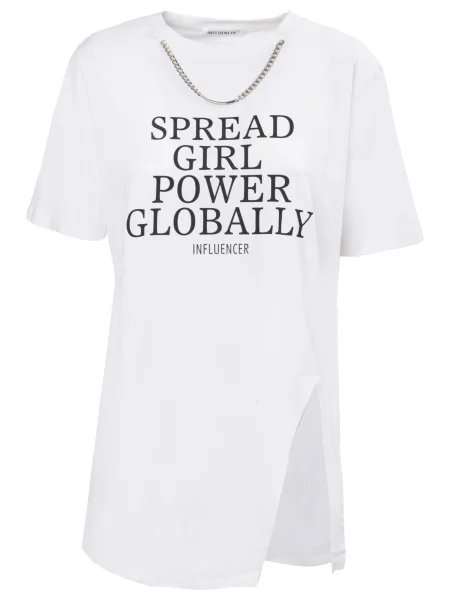 Influencer Tričko černá bílá