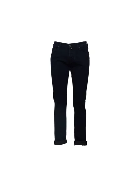 Jeansy straight leg Jacob Cohen niebieskie