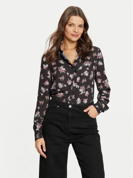 Guess Cămașă Comfort Fit negru