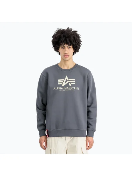 Мъжки суитшърт Alpha Industries Basic greyblack сиво