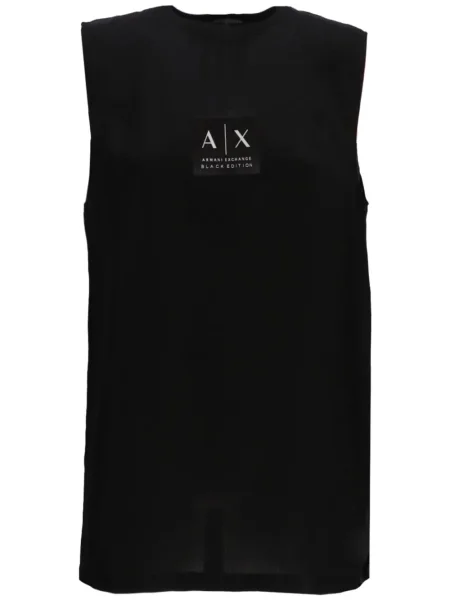 Top Armani Exchange cu imagine negru