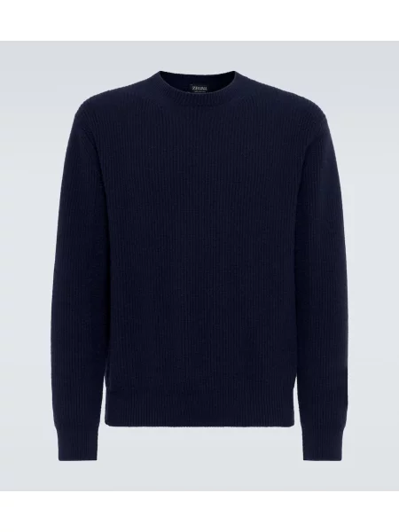 Pulover Zegna din cașmir albastru