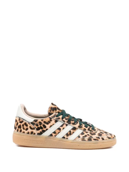 Geacă Adidas cu imagine cu imprimeu animal print maro