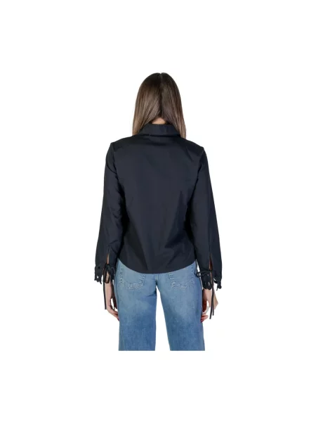 Lniana koszula Jacqueline De Yong czarna