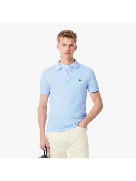 Lacoste поло чоловіче Slim Fit блакитне