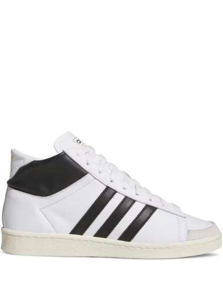 Sneakerși Adidas din piele alb