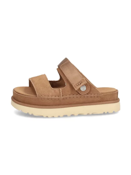 Semišové tenisky Ugg na platformě hnědé