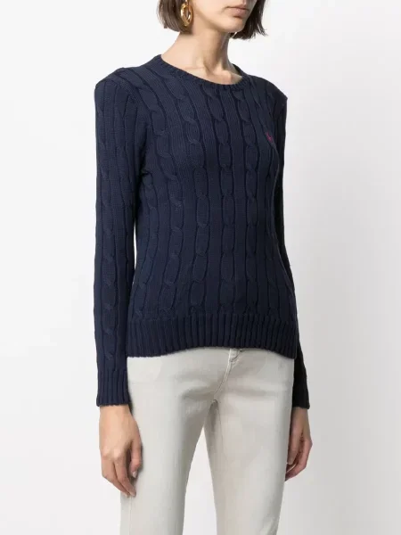 Džemper Polo Ralph Lauren s vezom plava