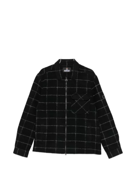 Geacă Barbour în carouri negru