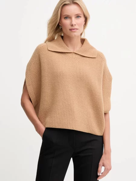 United Colors of Benetton poncho de lână verde