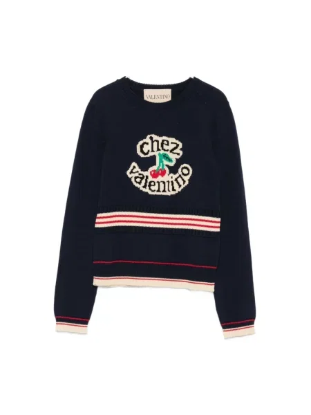 Sweter Valentino Garavani niebieski