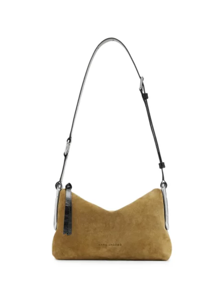 Geantă Marc Jacobs din piele de căprioară