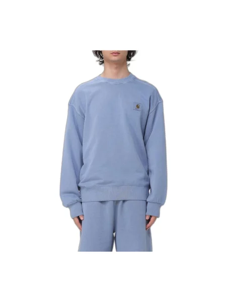 Bluza Carhartt Wip z logo niebieska