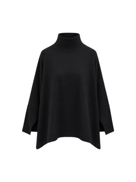 Sweter z golfem Liviana Conti czarny