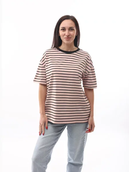 Футболка Est. 1991 розовая