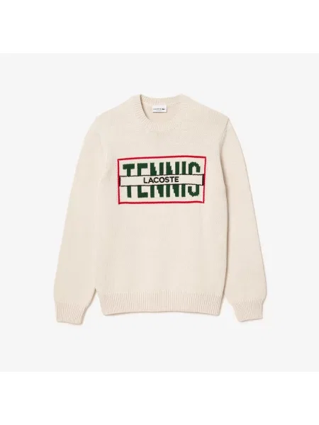 Sweter Lacoste biały