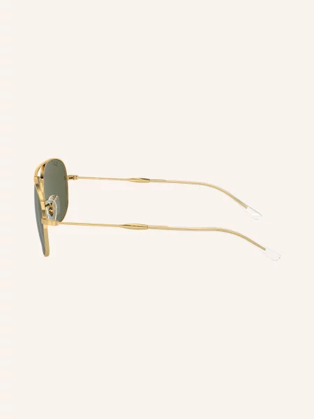 Ray-Ban Sluneční Brýle zlatá/ tmavě polarizovaná zelená