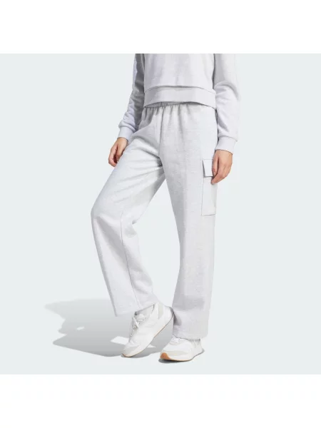 Spodnie Essentials Linear Fleece Cargo białe