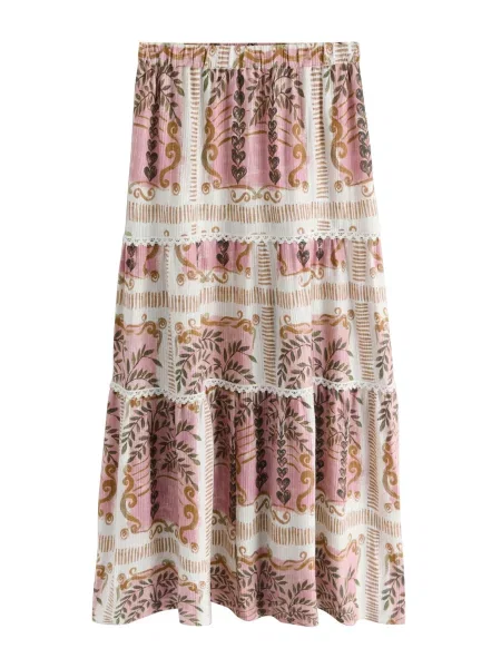 Next Fustă roz deschis alb