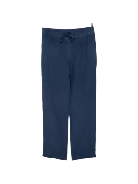 Pantaloni 120% Lino de in cu cordon albastru