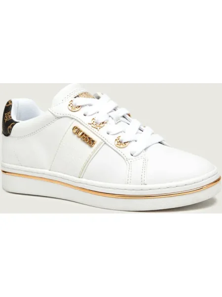Sneakerși Guess alb