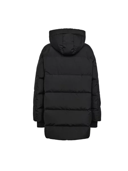 Płaszcz puchowy zapinany na błyskawiczny dwustronny Mos Mosh czarny