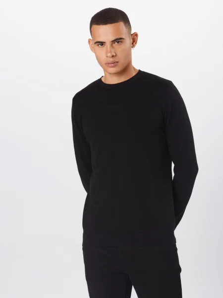 SELECTED HOMME Pulover Berg' negru