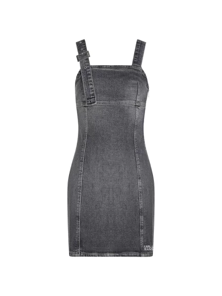 KARL LAGERFELD JEANS Rochie metalic gri