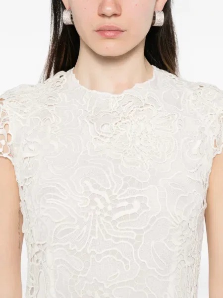 Rochie mini Simkhai din dantelă de costum mini alb