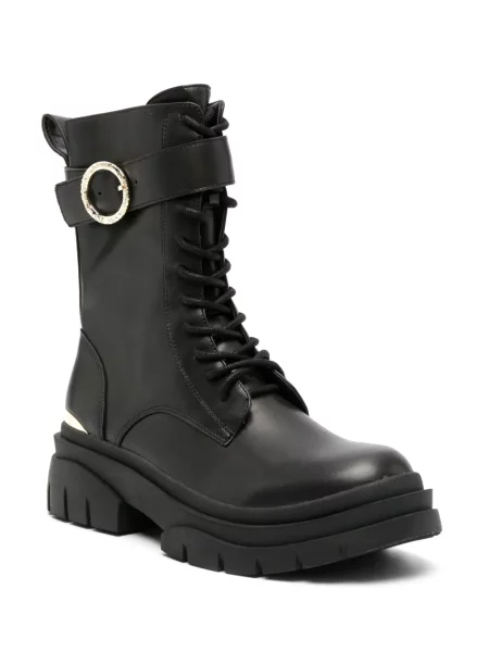 Cizme scurte Just Cavalli din piele negru