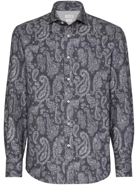 Cămașă Brunello Cucinelli cu imagine cu model paisley