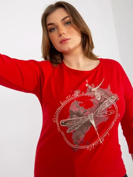 Bluzka Relevance czerwona