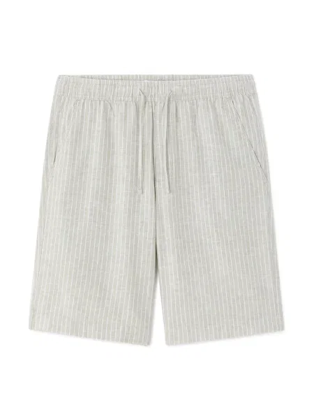 Ленени шорти Celio бяло