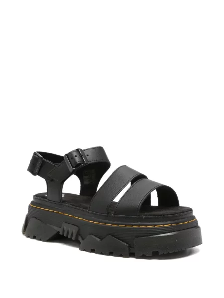 Sandale Dr. Martens cu platformă cu cataramă negru