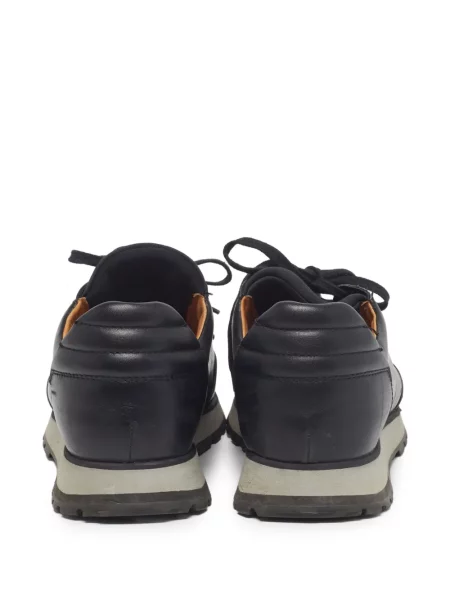 Fűzős csipkés sneaker Santoni fekete