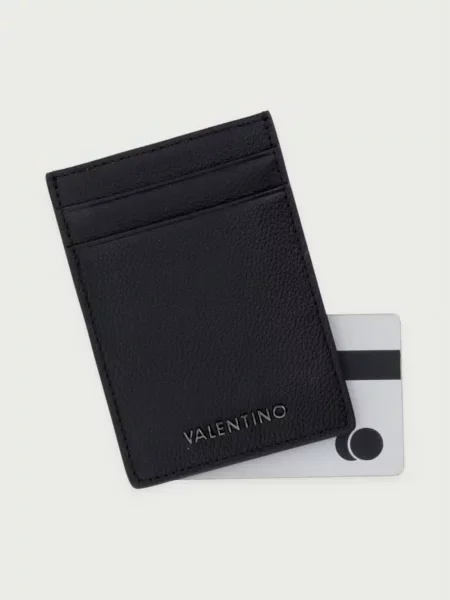 Valentino Bags etui na karty skórzane FORT czarny