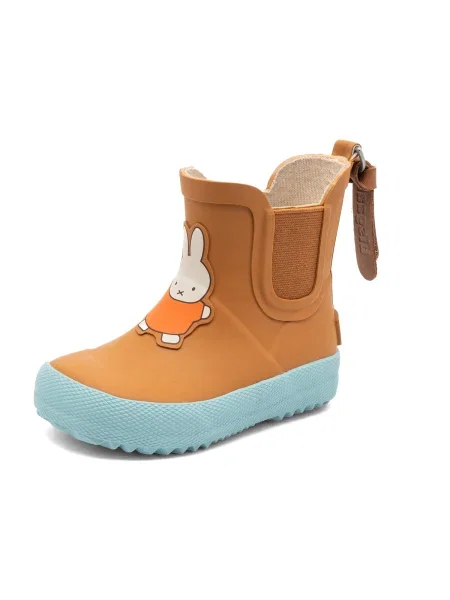 BISGAARD Cizme de cauciuc Miffy x Bisgaard caramel maro