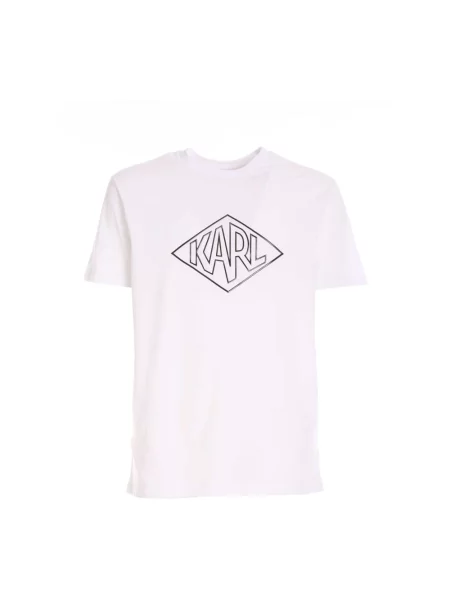 Koszulka Karl Lagerfeld z logo biała