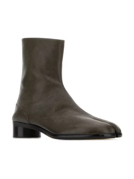 Buty do kostki Maison Margiela skórzane zielone