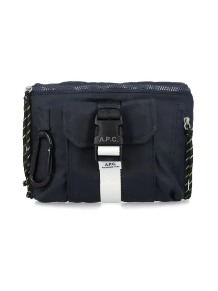 Torba crossbody A.p.c. niebieska