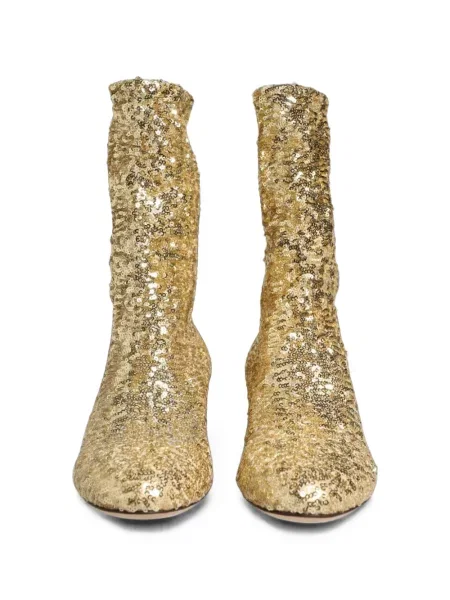 Cizme scurte Dolce & Gabbana cu paiete
