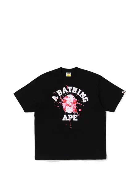 Tricou A Bathing Ape® cu imagine negru