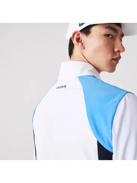 Lacoste Sportowy Dres O Regularnym Kroju I Blokowym Kolorze Ze Stójką biały