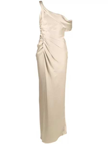 Rochie maxi Jonathan Simkhai din satin cu un umăr gol