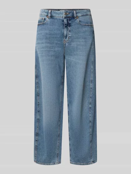 Jeansy Curved Barrel z mieszanka bawełny model Meni moon' Opus Pants niebieskie