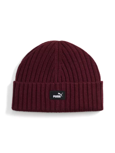 Prążkowana czapka beanie Essentials PUMA czerwona